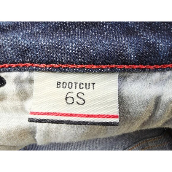 Tommy Hilfiger Size 6S Womens 29 Inch Inseam Bootcut Blue Denim 5 Pocket Jeans - Picture 5 of 12